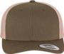 Flexfit Retro Trucker 2Tone mossgreen/khaki one size Trucker pet - Groen