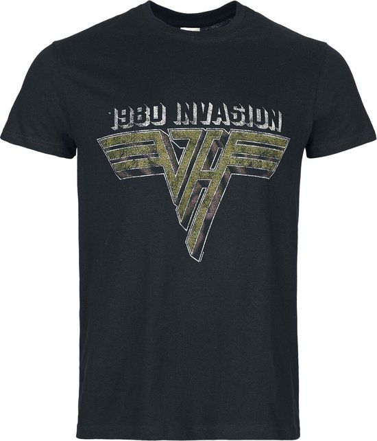 Van Halen Van Halen '80 Invasion Heren T-shirt - Zwart - M