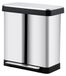 Poubelle de cuisine - Poubelle à pédale - Capacité 70 litres - Inox - Avec pédale - Argenté