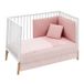 Cambrass Lit bébé Coton Rose 60x120x3 cm (2 pièces)