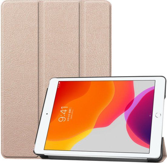 Ntech Hoes geschikt voor iPad Air / Air 2 9.7 inch - Goud - Smart Cover