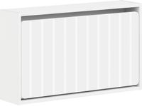 vidaXL Wandgemonteerde Schoenenkast ZWOLLE 71 x 17 x 43 cm Wit