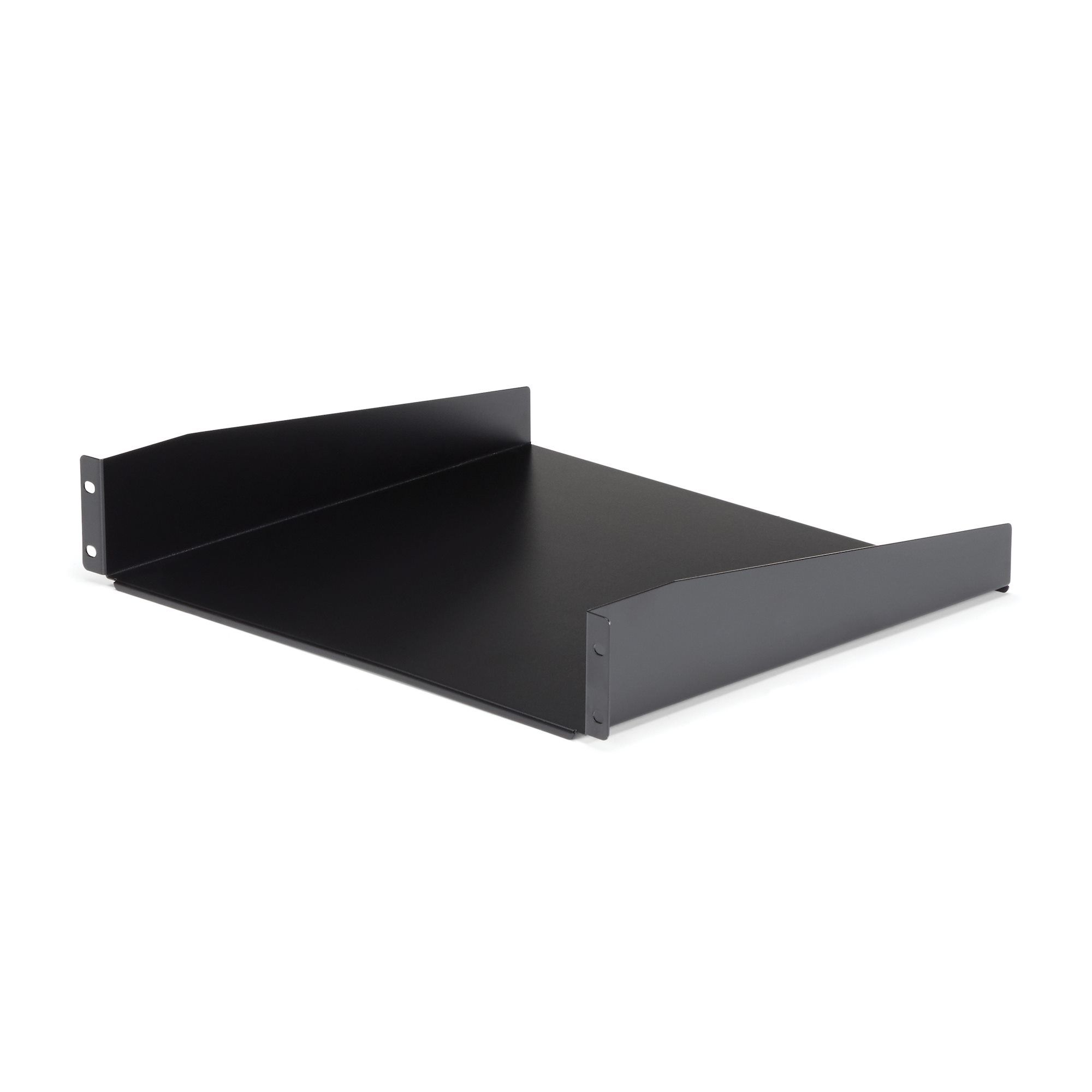StarTech.com 2U Server Rack Shelf - Black - 20kg Capacity