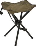 Redcliffs Trépied tabouret pliant - vert armée - métal - 33 x 40 cm