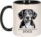 Bellatio Decorations Mok Beagle Zwart Oor Keramiek 300 ml