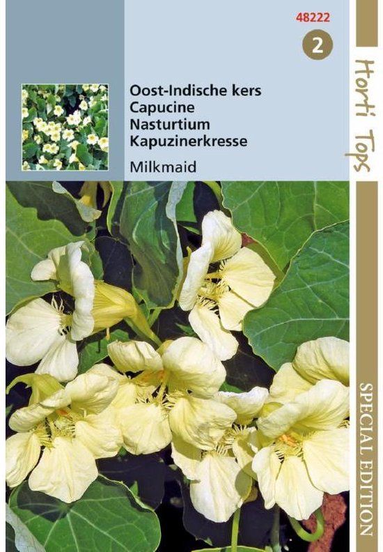 Hortitops Tropaeolum majus Milkmaid