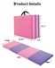 StarTech Gymnastiekmat - Opvouwbare trainingsmat - Lengte 180 cm - Stootabsorberende schuimkern - Antislip vinyl oppervlak - Afwasbaar - Draaghandgrepen