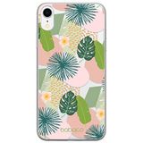 ERT GROUP mobiel telefoonhoesje voor Apple Iphone XR origineel en officieel erkend Babaco patroon Plants 012 optimaal aangepast aan de vorm van de mobiele telefoon, gedeeltelijk bedrukt