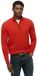 Superdry Wool Blend Half Zip Jumper M6110688a I10 Vermillion Orange Marl Men's Size XXL