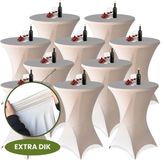 Aventara Statafelrok Champagne / Beige x 10 – ∅80-85 x 110 cm met Opbergtas