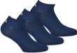 Fila - Invisible Socks 3-Pack - Blauwe Sneakersokken - 43-46 - Blauw