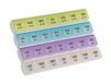 PLIC Care Pillendoos voor wekelijks en dagelijks gebruik, praktisch en modulair, 7 dagen, ochtend, middag, avond, nacht, 24 vakken, organizer voor medicijnen, pillen en vitaminen