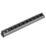 Bachmann prise 9x contact de terre, avec interrupteur, 2 m