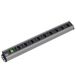 Bachmann stekkerdoos 9x geaard contact, met schakelaar, 2 m