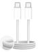 PURO PUCCC100WFABK4WHI USB-kabel 1 m USB C Wit
