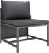 Maison Exclusive - Salon de jardin 3 pièces avec coussins gris en polyrotin