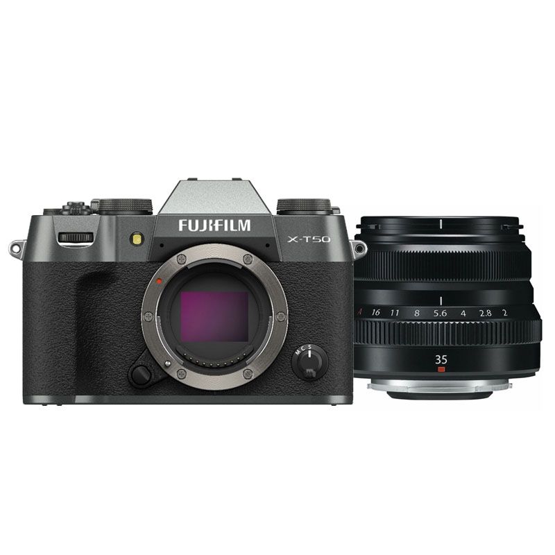 Fujifilm X-T50 Charcoal Silver + XF 35mm F/2.0 Lens