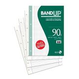 BM BeMore Bandup 0122255 Bandup Reservellen, A4 met versterkte band, liniatuur 4F, geruit 4 mm met rand voor klasse 4 en 5, 160 vellen, papier 90g/m²