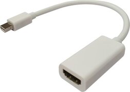 XIB Mini Displayport Thunderbolt naar HDMI adapter - voor o.a. Apple iMac en Macbook - Wit