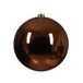 Decoris Christbaumkugel Kunststoff d20 cm espresso