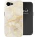 Selencia Vivid Backcover met MagSafe voor de Apple iPhone 17e / 16e - Golden Beige Marble