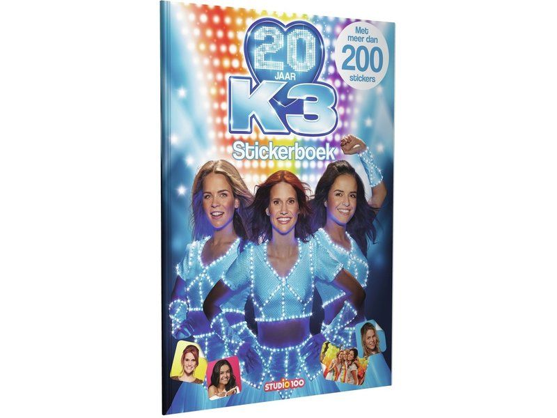 Studio 100 Stickerboek K3: 20 jaar - Meerkleurig - 3 jaar - Meisje - Nederlands
