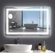 Miroir de salle de bain LED Miroir mural 50x70cm Blanc froid Éclairé