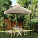 Prolenta Maison Exclusive Opvouwbare partytent, pop-up model, taupekleurig, 200x200x306 cm