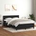 Maison Exclusive - Lit boxspring avec matelas et LED noir 160x210 cm velours