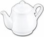 Wilmax Olivia Porseleinen Theepot - 850 ml - Wit
