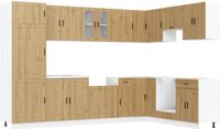 vidaXL Waskompkast Porto Zwart 80 x 46 x 81,5 cm Bewerkt hout