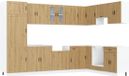 vidaXL Waskompkast Porto Zwart 80 x 46 x 81,5 cm Bewerkt hout