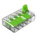 WAGO Green Range 5-draads klem I tot 6 mm² I 5-geleider verbindingsklem met hendels voor alle soorten ladders te steken I 221-625 I 6 stuks