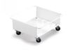 Durable 1801668010 Durabin® trolley voor afvalbak 90 liter vierkant, wit