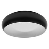 Osram ORBIS Livia LED plafonnière met metalen ring, zwart en wit, 16W, 1000lm, 3000K, 300mm, 830 vriendelijk warm wit, dimbaar in 3 niveaus door te klikken, IP20
