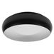 Osram ORBIS Livia LED plafonnière met metalen ring, zwart en wit, 16W, 1000lm, 3000K, 300mm, 830 vriendelijk warm wit, dimbaar in 3 niveaus door te klikken, IP20
