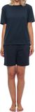 Schiesser Dames pyjama Cotton donkerblauw