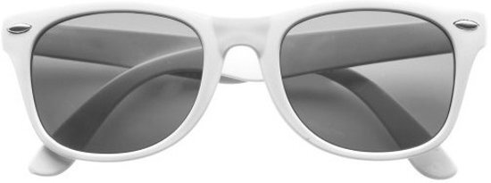 Shoppartners Zonnebril wit - UV400 bescherming - Wayfarer model - Zonnebrillen voor dames/heren/volwassenen