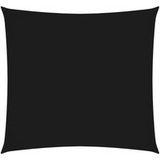Voile d'ombrage Voile de parasol Tissu Oxford Carré 5x5 m Noir