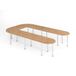 Hammerbacher Ensemble de table de réunion série K - 380x240cm
