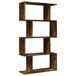 VidaXL Paravent / boekenkast 4-laags 70x24x129 cm hout gerookt eik