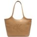 Calvin Klein Shopper 'Contrast Monogram Tote' cappuccino