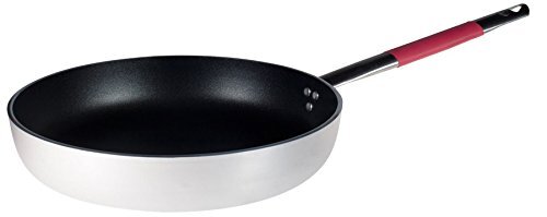 Pentole Agnelli lijn Cookware System koekenpan inductie verzonken kop hoog met handvat Cool, rood 20 cm zilver/rood