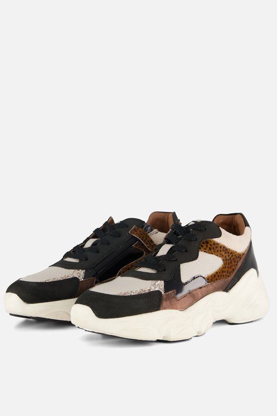 Muyters Sneakers Zwart Leer Maat 37 Kinderschoenen