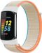 Strap-it Nylon Smartwatch bandje - Geschikt voor Fitbit Charge 5 / Fitbit Charge 6 - Beige