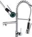tectake® Keukenkraan - Flexibele Sproeikop - Zelfontkalkend - Dubbele Kraan - Uittrekbare Uitloop - Spoelkeukenkraan - 2 Mengkranen - 3/8\" Aansluiting - Hogedruk (3-10 bar) - Hoogte 52cm - Waterkraan met Aansluitslangen