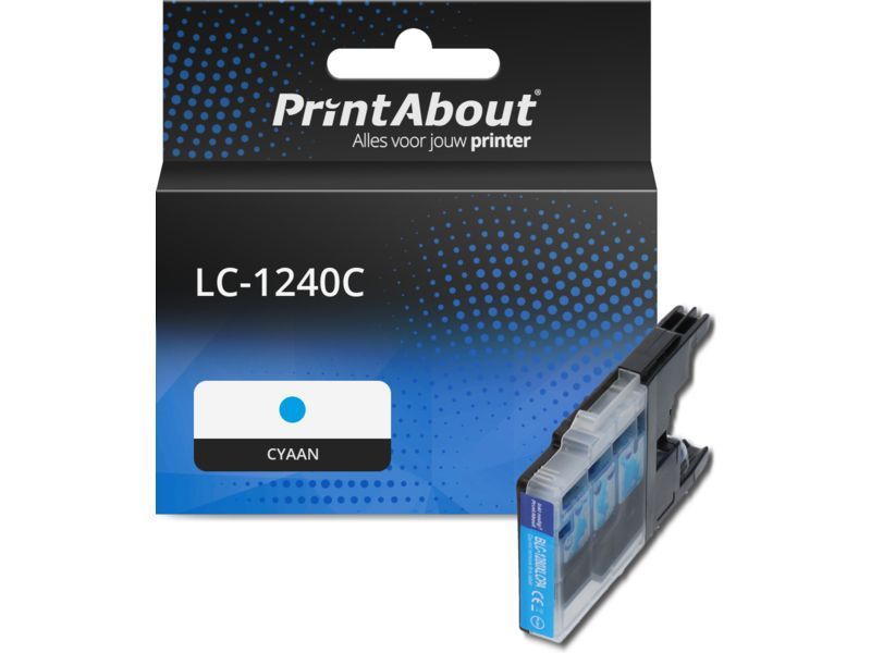 PrintAbout Inktcartridge LC-1240C Cyaan