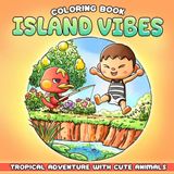 Island Vibes Coloring Book: Retro Paradise Coloring pages featuring Groovy Girl Moments and Hippie Boho Outfits for Modern Teens and Adults seeking Creative Joy and Mindful Relaxation