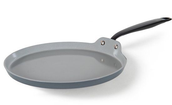 BE Living Pannenkoekenpan - Ø 26 cm - Keramisch - PFAS Vrij Anti Aanbak - Inductie Pan - Grijs - Essential Series