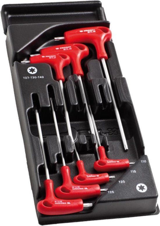 Facom Module TORX® Inbussleutels met T-Handgreep - 7-delig - MOD.89TXA